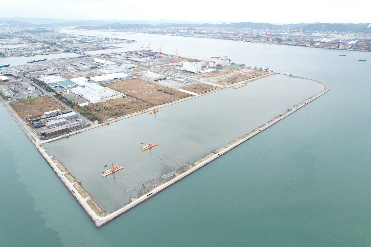 tk　雲仙晴海水遊 チェシア　まとめ売り 8-6 公共 港湾工事（浚渫土処分場 地盤改良工その6） | 天野産業株式
